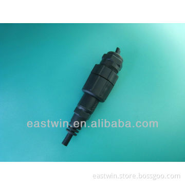 Waterproof connector/plug with nut